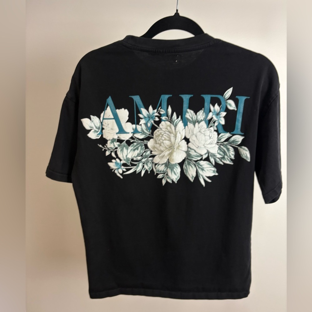 AMIRI Black MA Floral Oversized T-Shirt